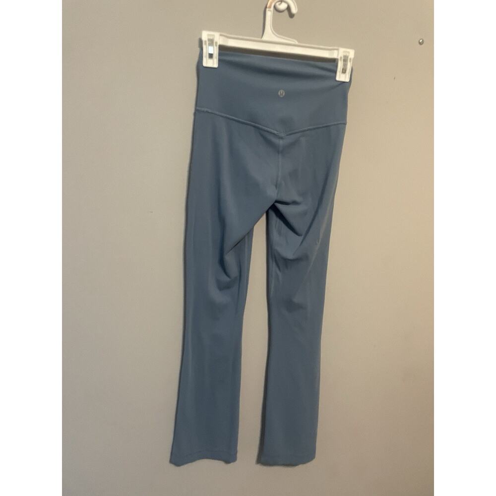 Lululemon Align HR Mini Flare Pant Nulu Size 4 Utility Blue - Picture 3 of 7